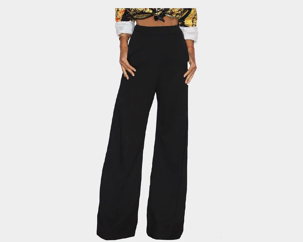 85 Black Baroque Pants - The Milano