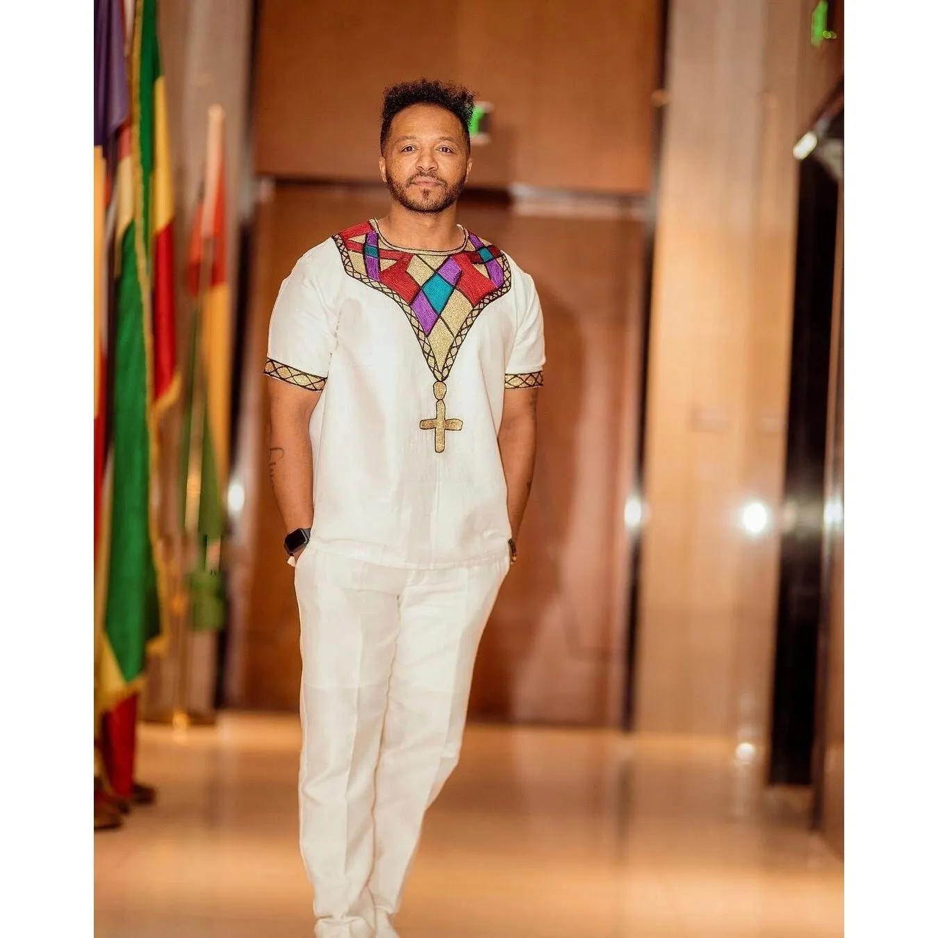 A Traditional Shirt and Pants Set for Men, Habesha shirt