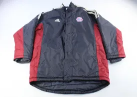 Adidas Logo FC Bayern Munich Striped Zip Up Jacket