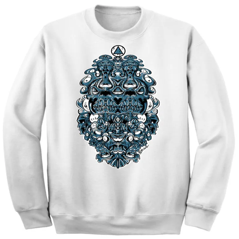 Art Society BDSKULLZ 2.0 CREW SWEATER WHITE