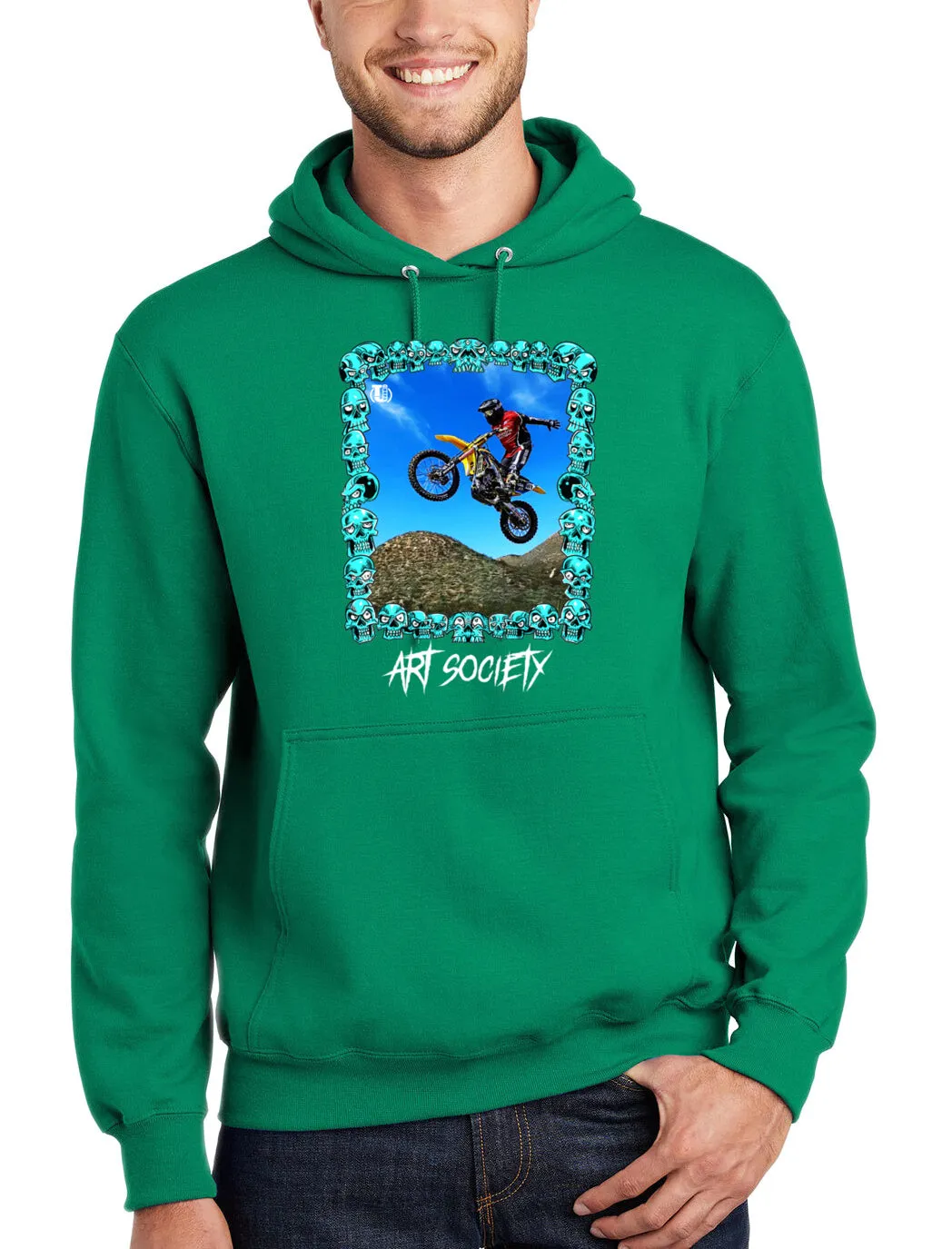 Art Society MANNYS YARD HOODIE GREEN