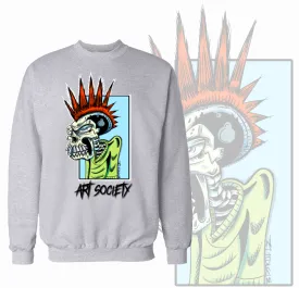 Art Society MISCREANT CREW SWEATER GREY