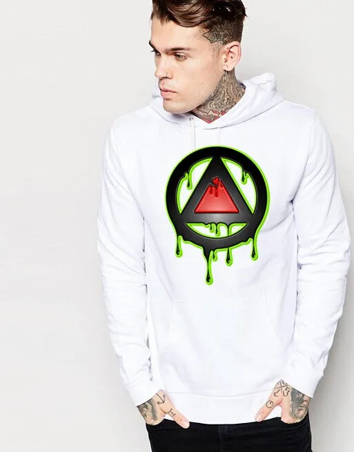 Art Society x Retro Kings 3D DRIP LOGO HOODIE WHITE