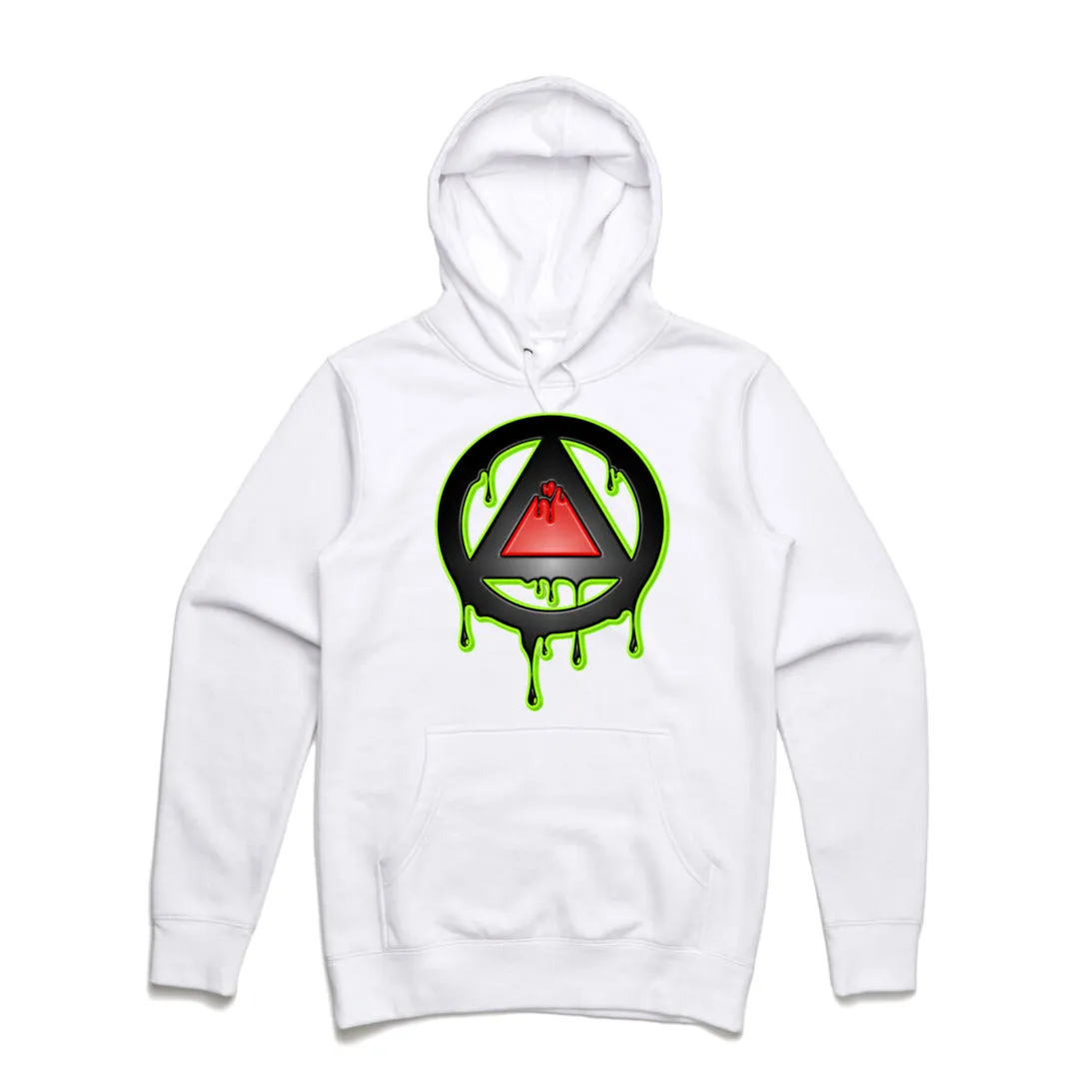 Art Society x Retro Kings 3D DRIP LOGO HOODIE WHITE