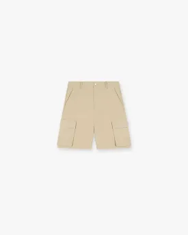 Baggy Cotton Cargo Short - Sandstone