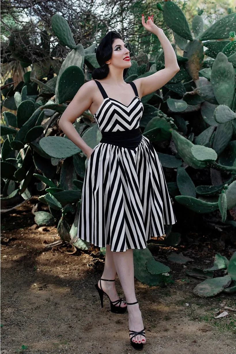 Beach Striped Playsuit & Skirt Set by Weasel Wear