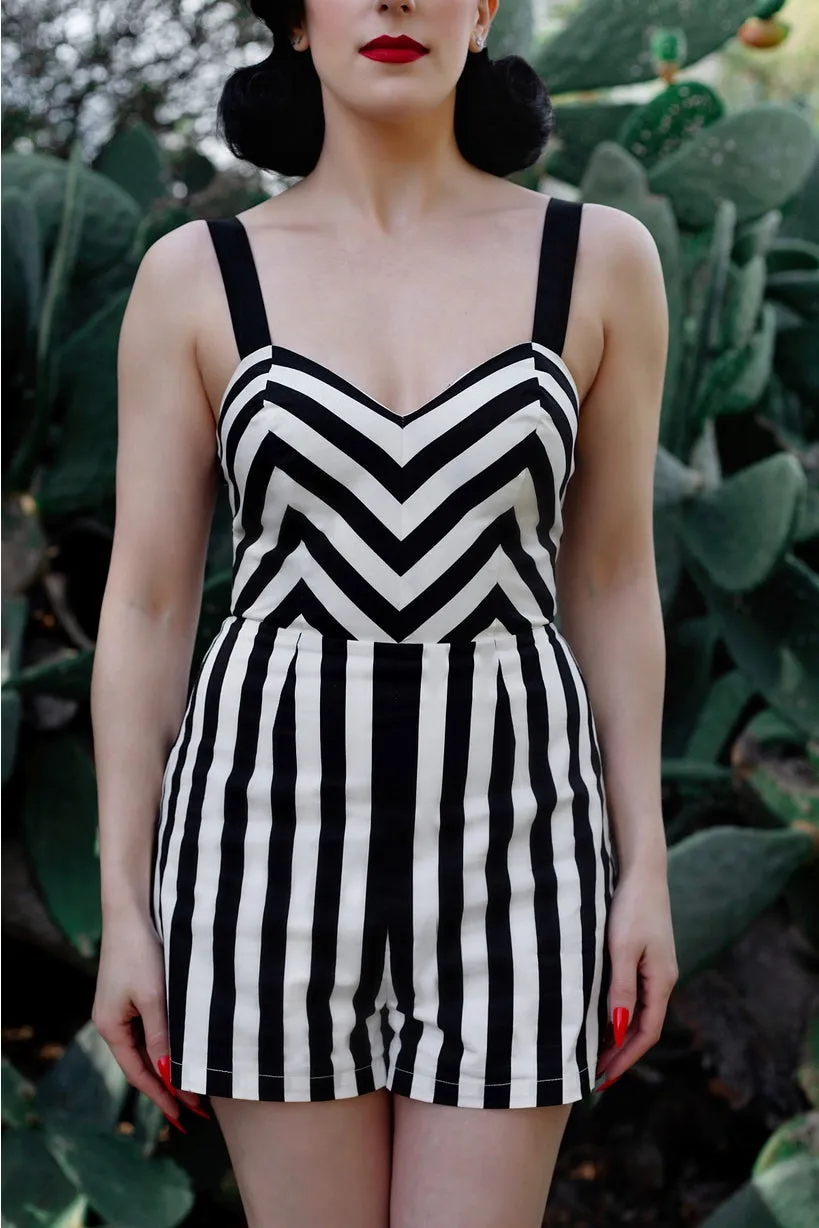 Beach Striped Playsuit & Skirt Set by Weasel Wear