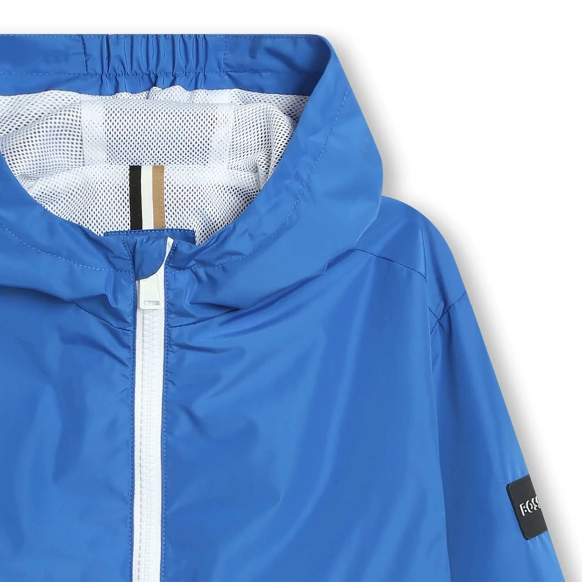 Boys Bright Blue Windbreaker Jacket