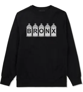 Bronx Graffiti Art Spray Can NY Mens Crewneck Sweatshirt