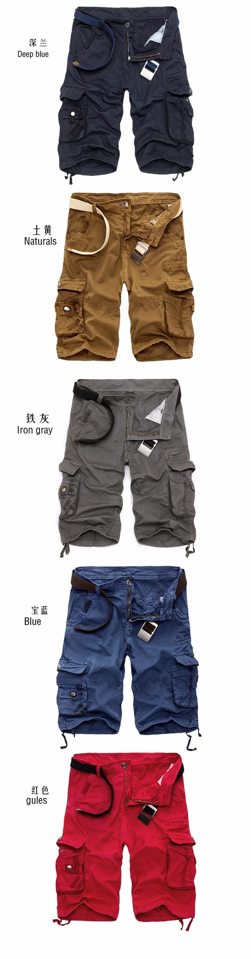 Cargo Shorts Men Cool Camouflage Summer Cotton Casual Short Pants Brand Clothing Comfortable Camo