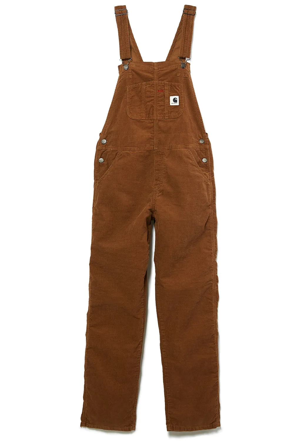 Carhartt WIP Women's Straight Bib Overalls - Hamilton Brown