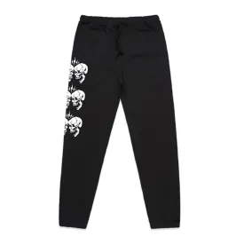 Clashing Skulls Track Pants (Black)