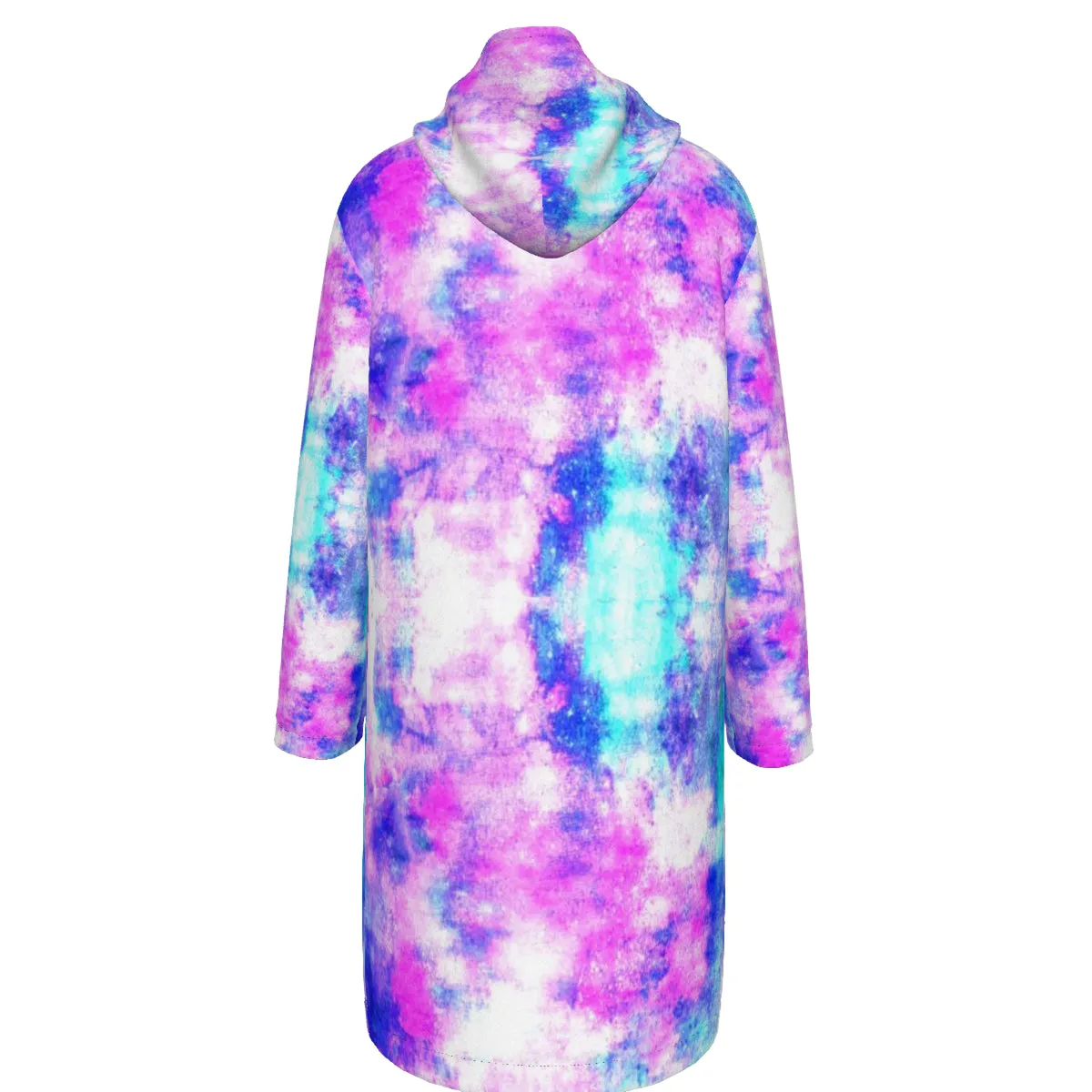 COLORFULL Long Fleece Windbreaker