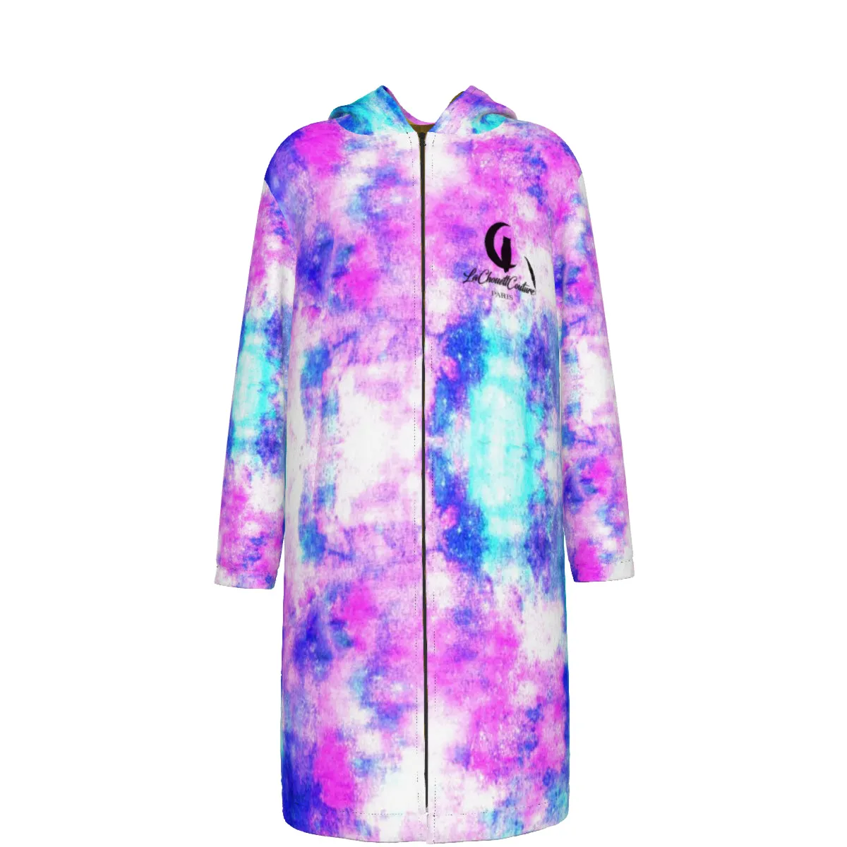 COLORFULL Long Fleece Windbreaker