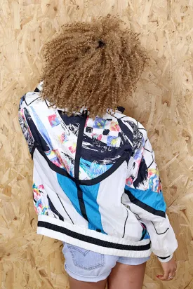 Colour Static Printed Windbreaker