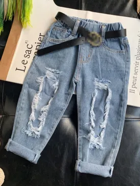 Cool Girls Only Ripped Denim Jeans