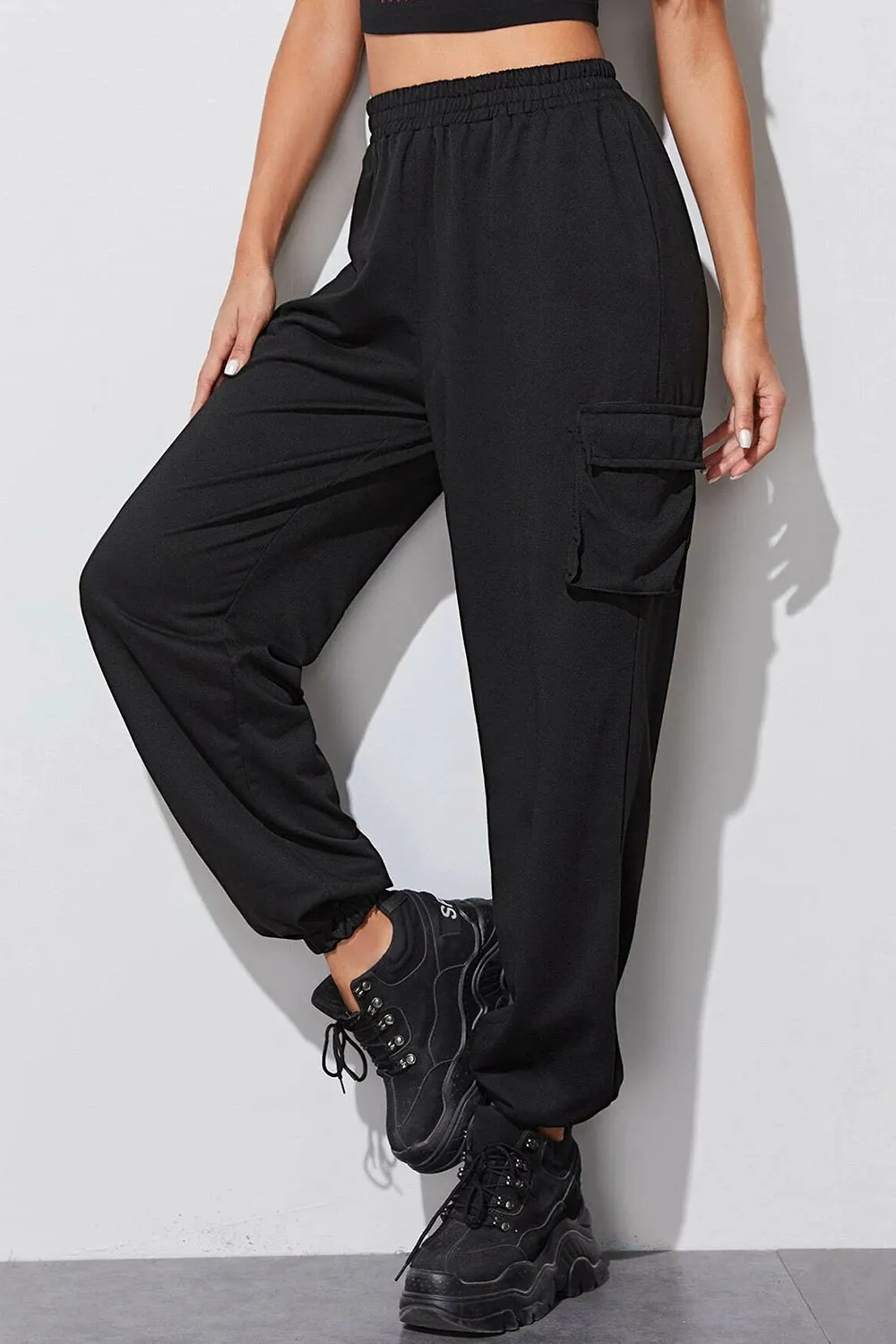 Elastic Waist Cargo Pant