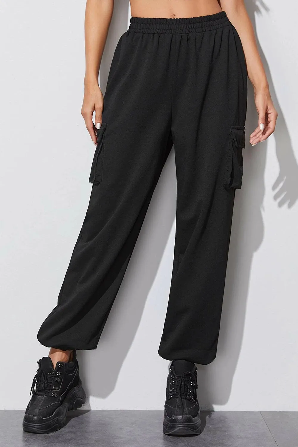 Elastic Waist Cargo Pant