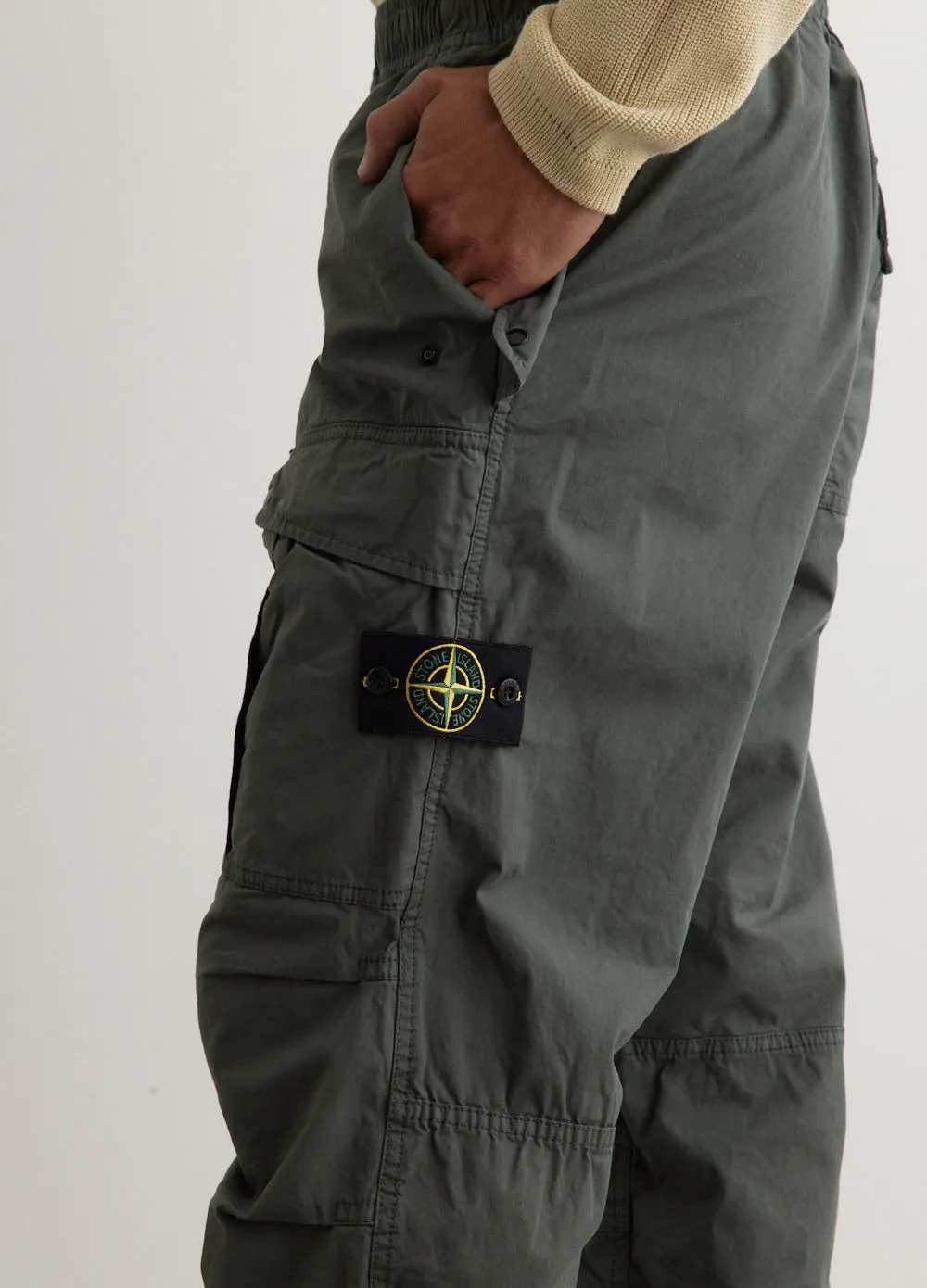 Elasticated Supima Loose Fit Cargo Pants