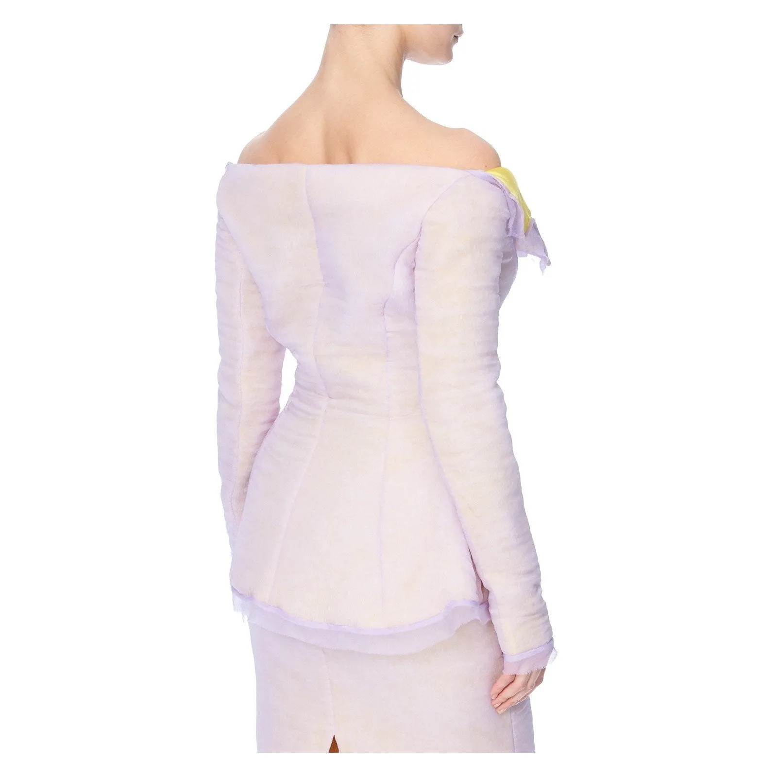 ETHEL OFF THE SHOULDER FITTED JACKET