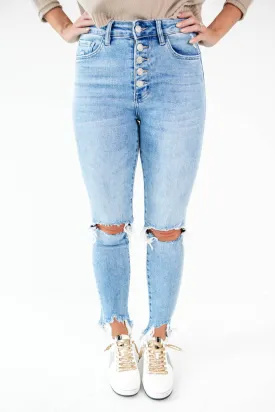 Haylie High Rise Skinny Jeans - Flourish