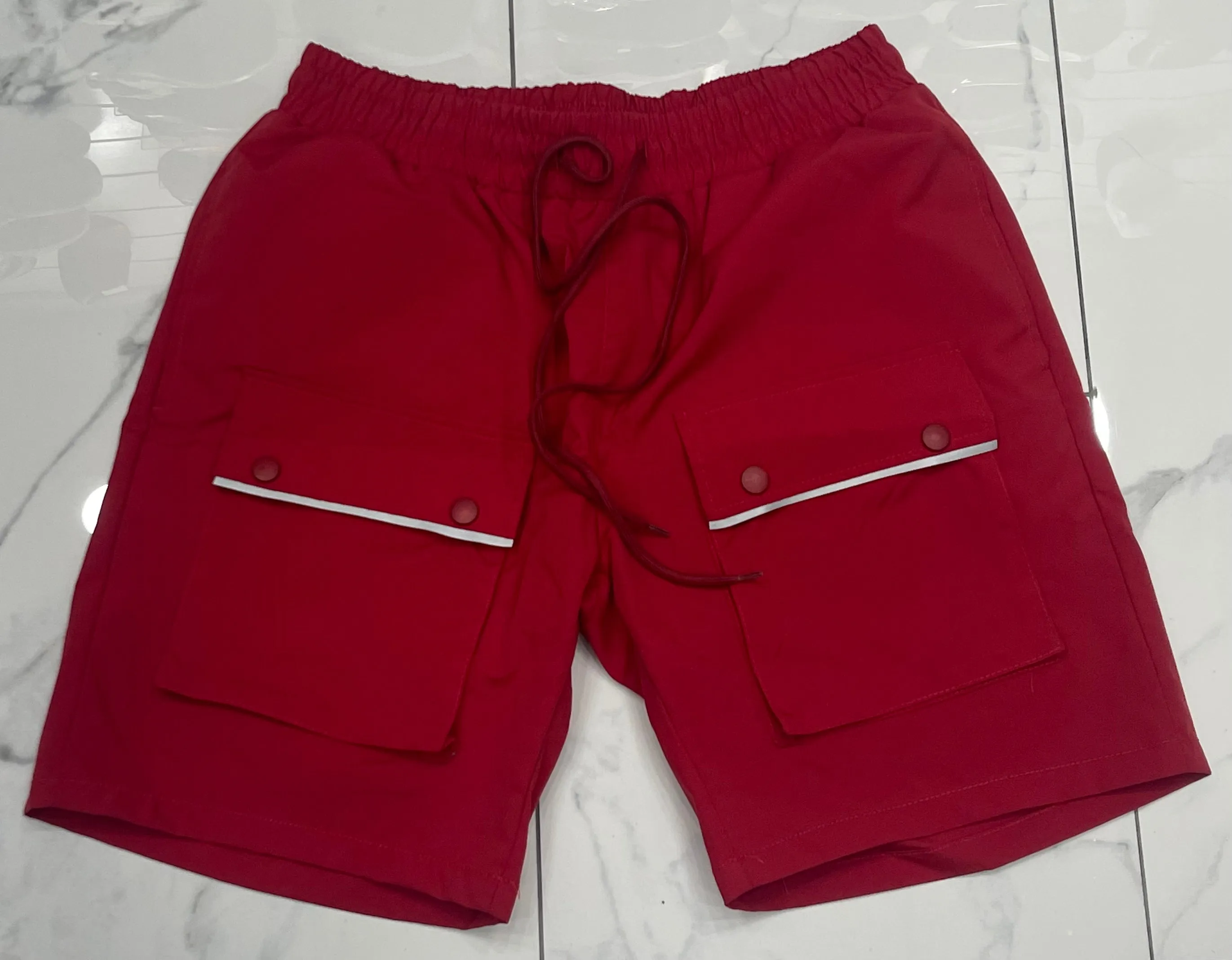 Hudson WindBreaker Nylon 6 Inch Shorts (Red)