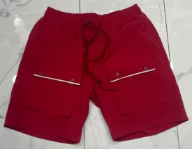 Hudson WindBreaker Nylon 6 Inch Shorts (Red)