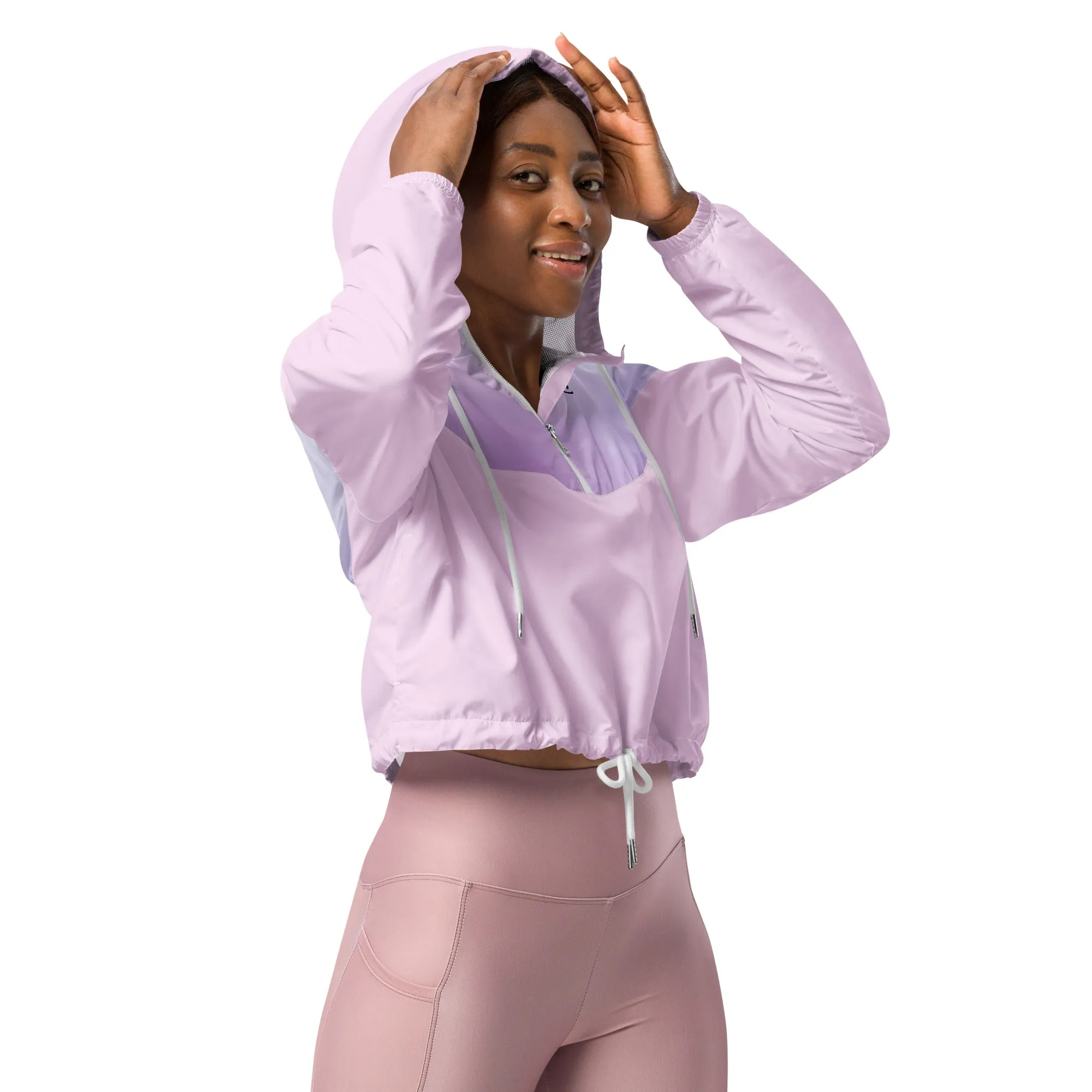 Humble Sportswear™ Women’s Selago Pink Cropped Windbreaker