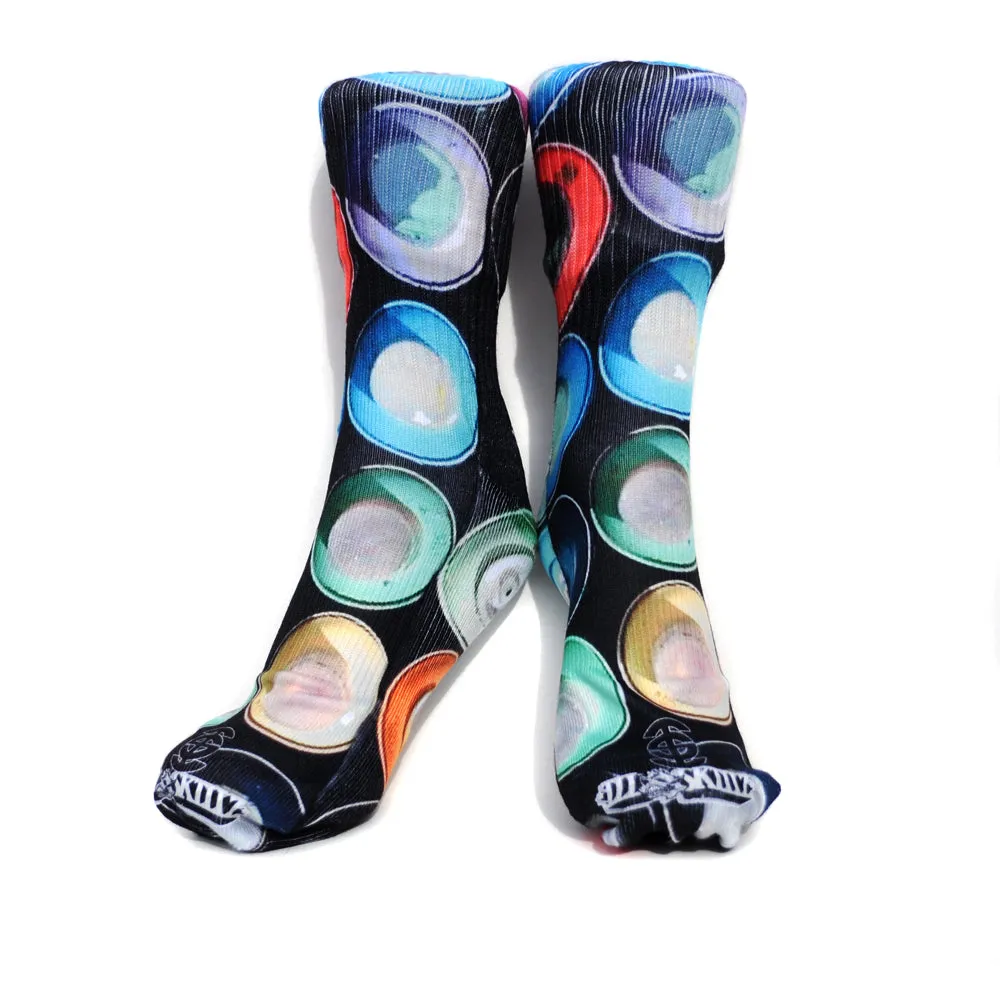 Ill Skillz Clothing Premium Full Print Street Art Socks - The Cans