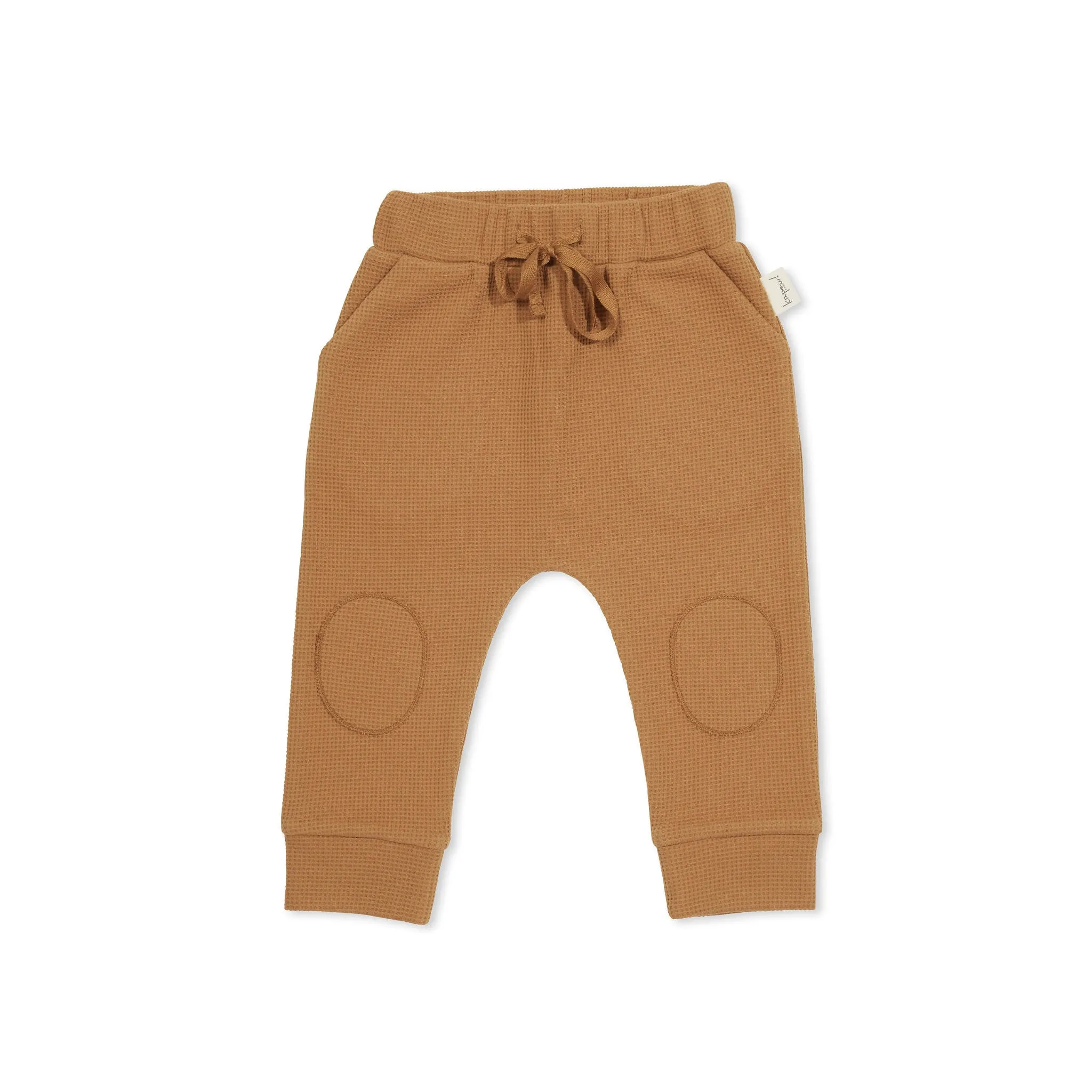 Kapow Kids Caramel Waffle Drop Crotch Pant