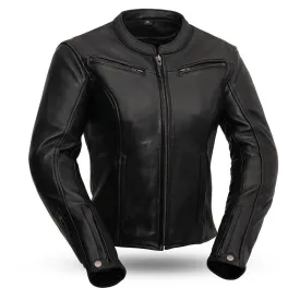 Leather Biker Jacket Graceful Ladies Racing Wear 1.0