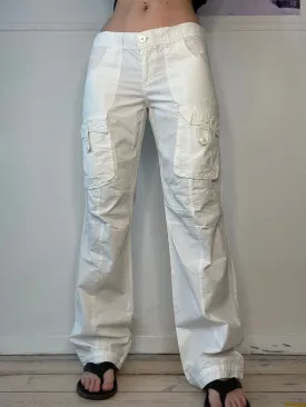 low-waisted loose fit cargo pants