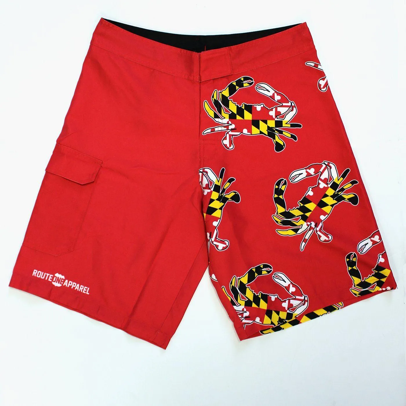 Maryland Full Flag Crab (Red) / Board Shorts