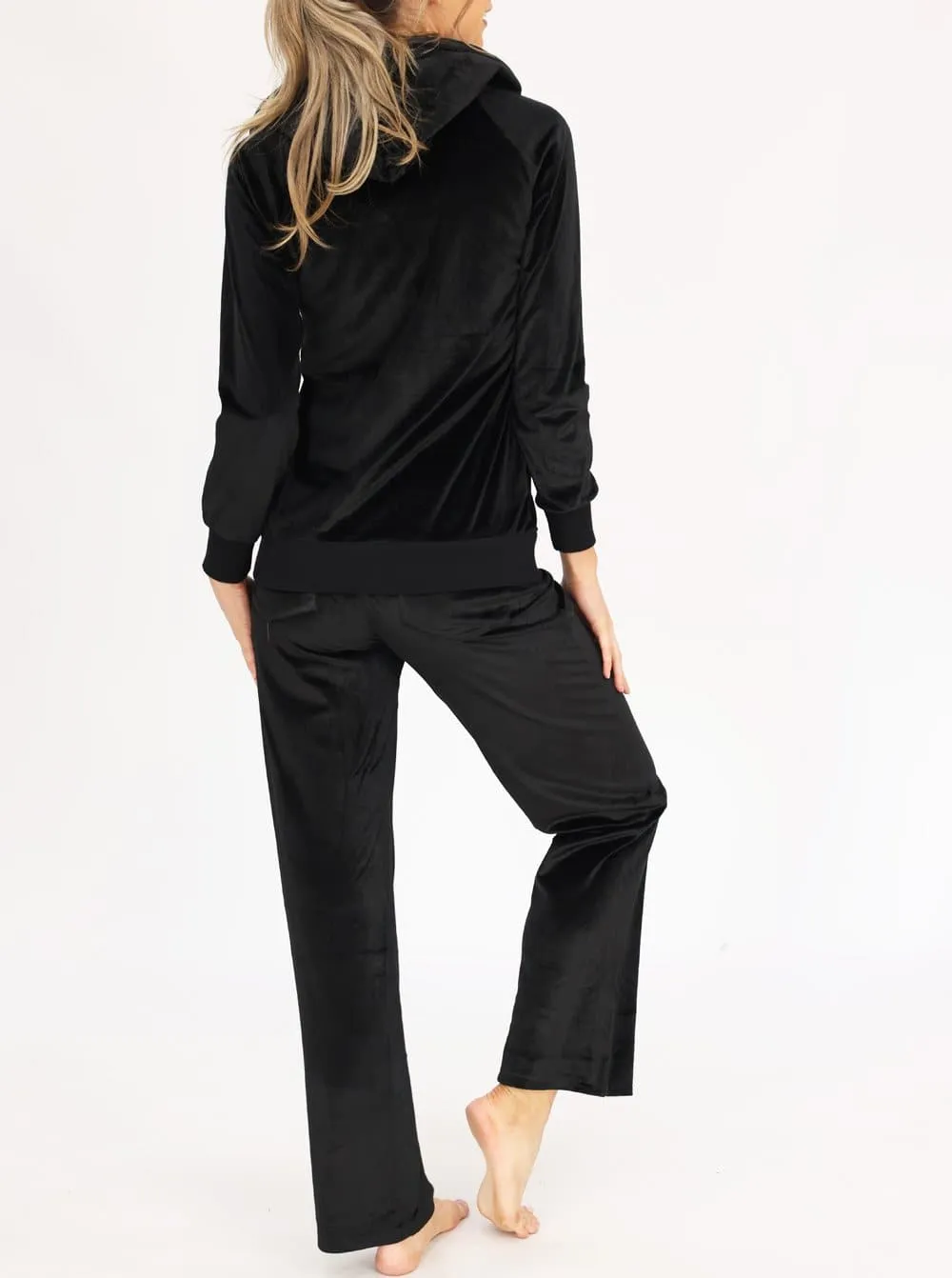 Maternity Velour Set - Black