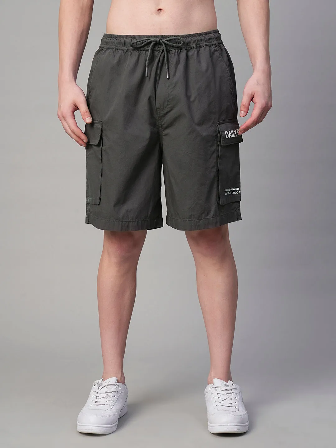 Mens Woven Shorts - Dark Gray