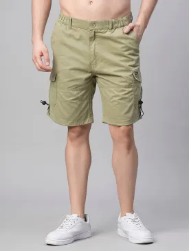 Mens Woven Shorts - Olive Green