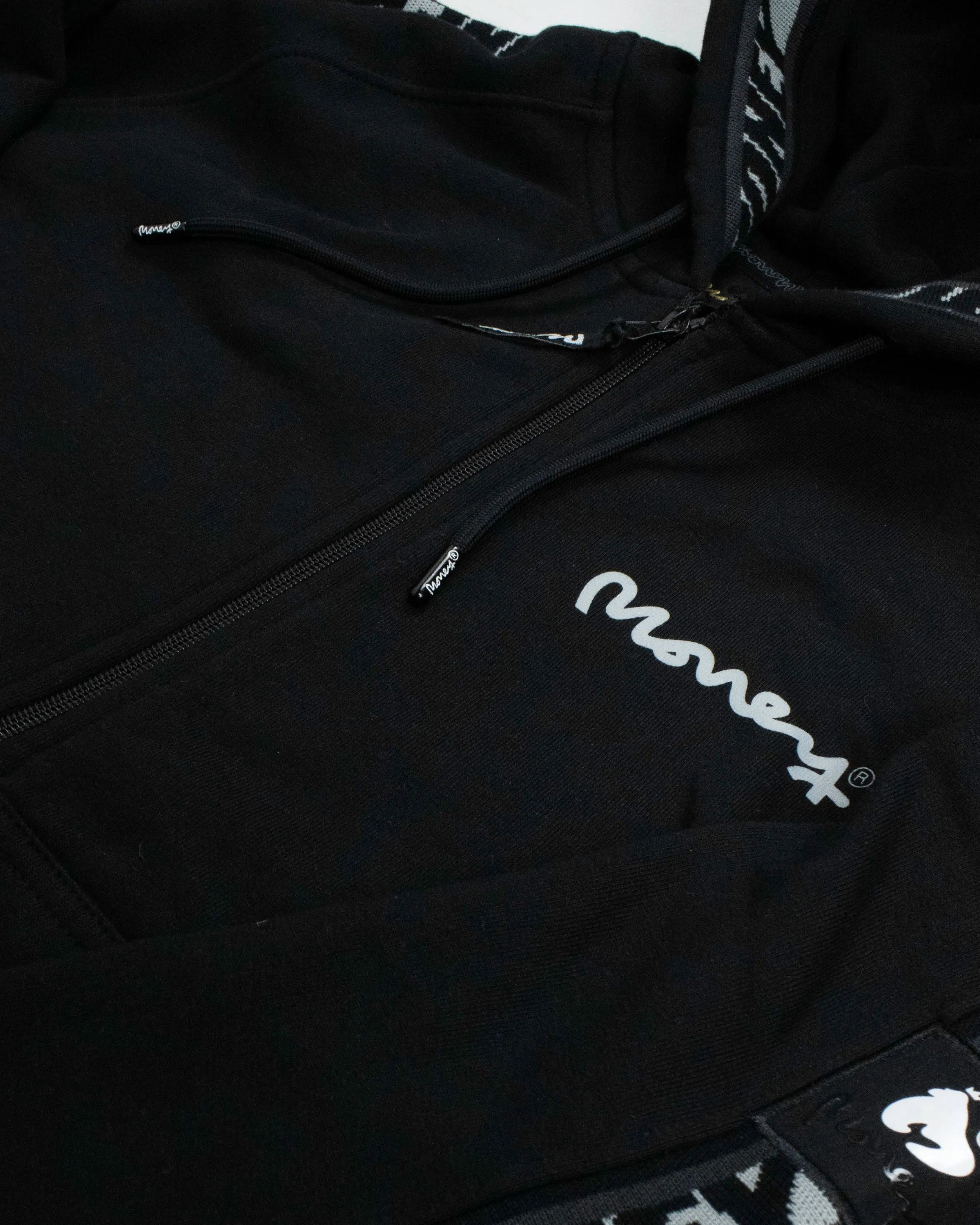 Money Flux Hood Tracksuit Black