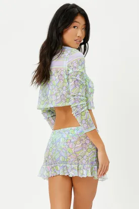 Montauk Mesh Skirt - Vortex