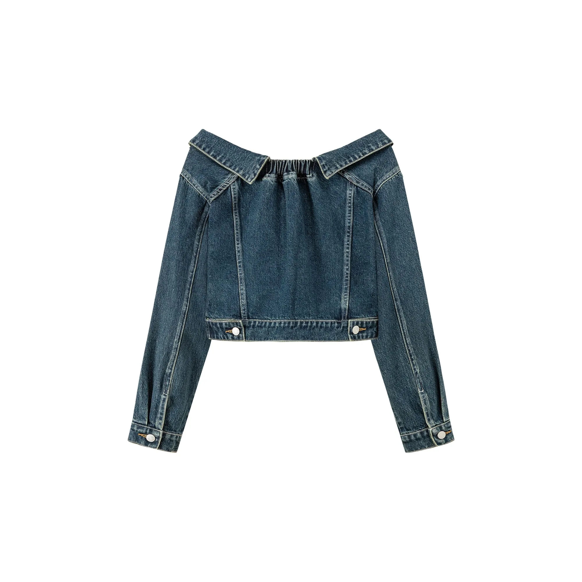 Off Shoulder Denim Jacket