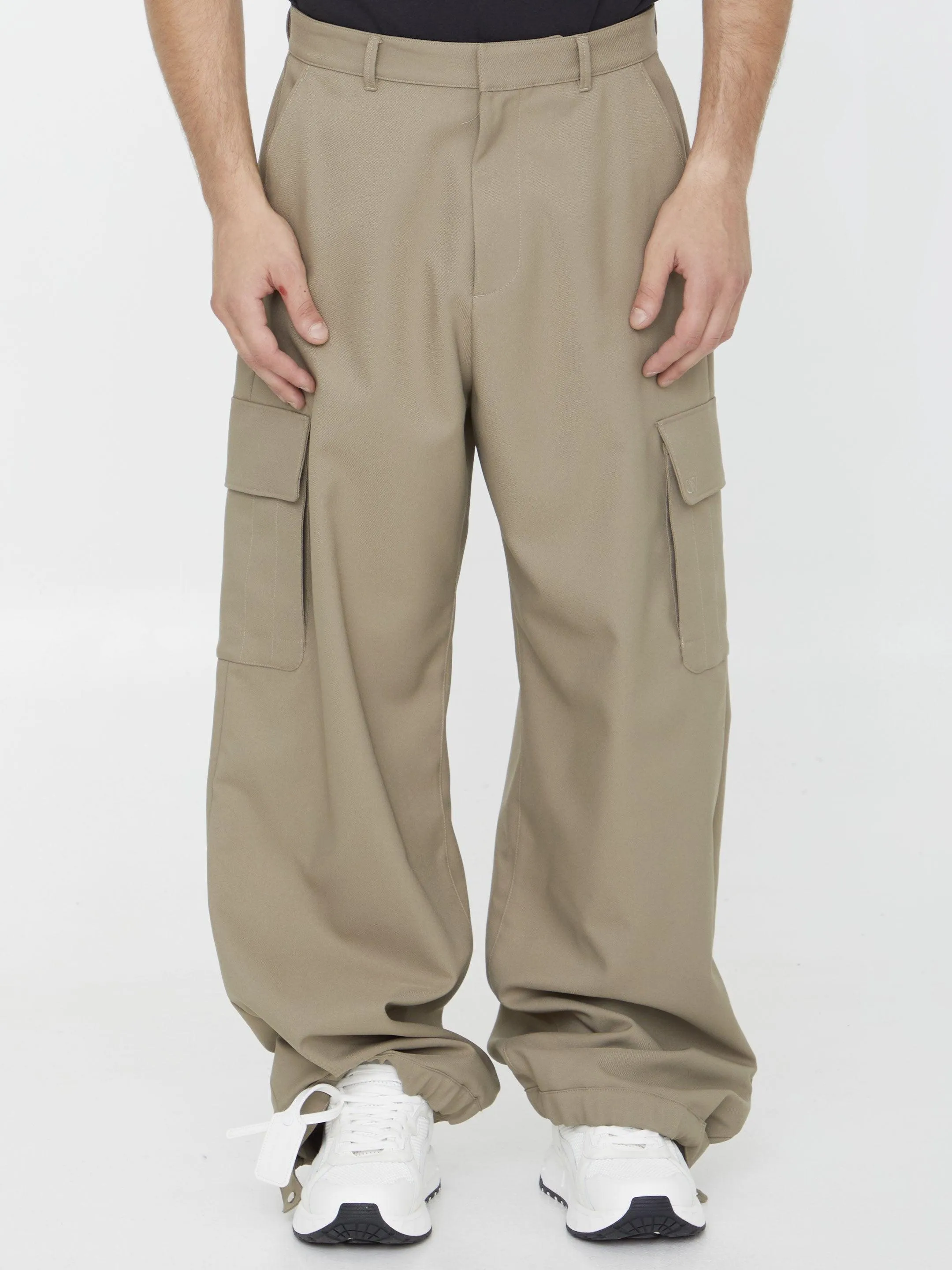 Off White Ow Emb Drill Cargo Pants