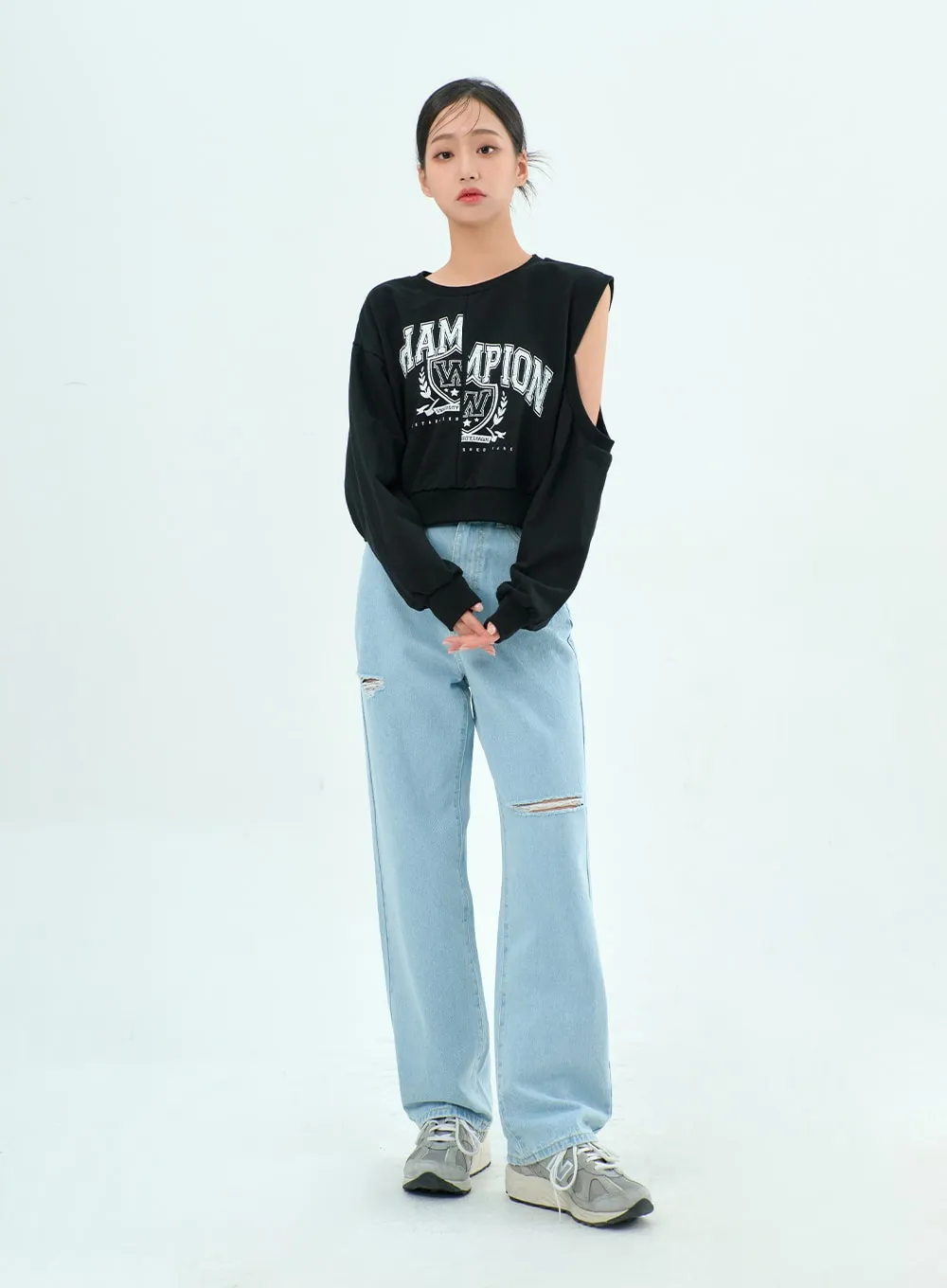 Ripped Basic Jeans BA328