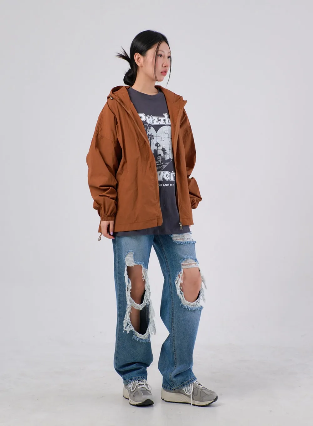 Ripped Knee Jeans IA305