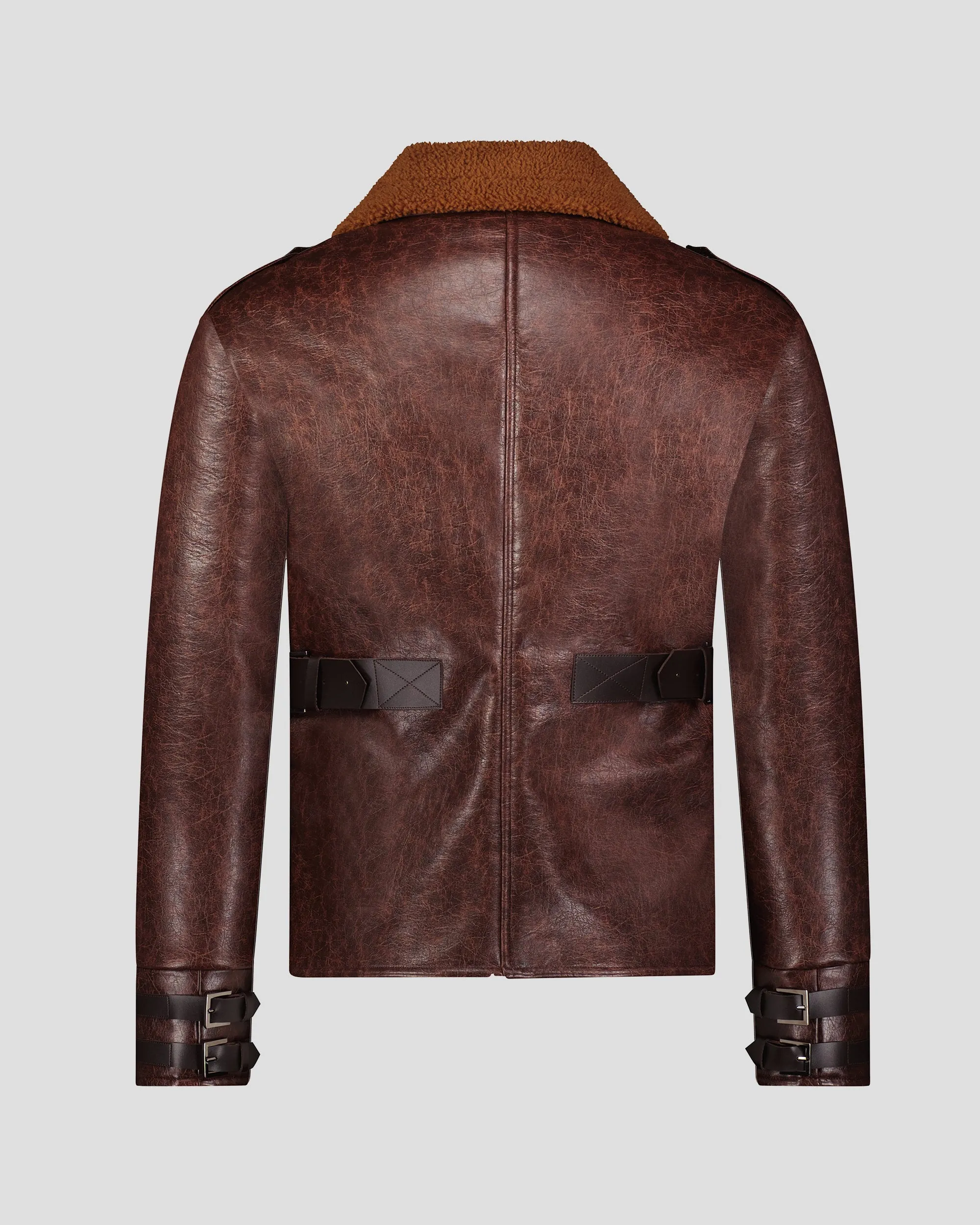 SG Shearling Aviator Jacket V2 - Brown