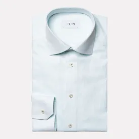 Slim Fit Dobby Dress Shirt / Light Green