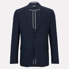 Slim Fit "Huge" Stretch Wool-blend Suit / Dark Blue