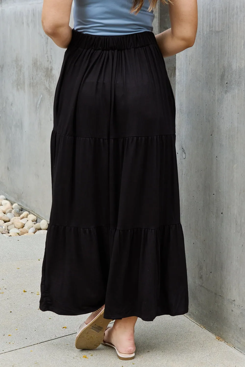 So Easy Solid Maxi Skirt