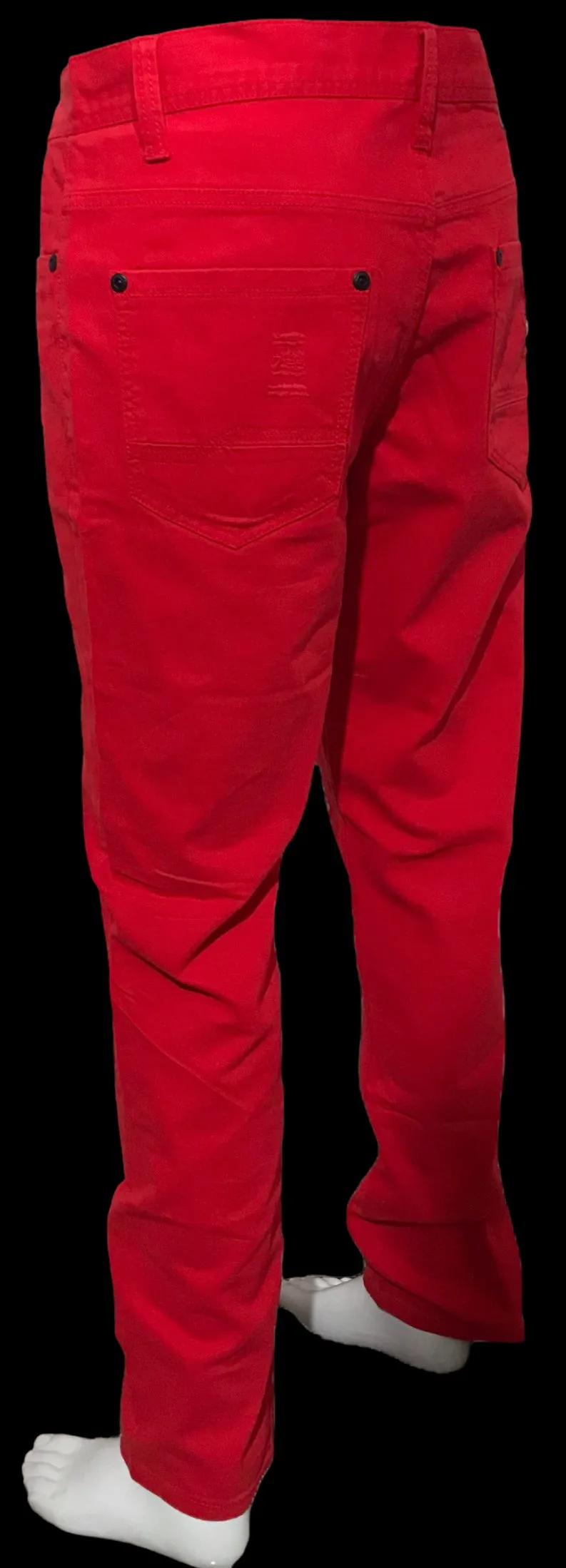 ^SOUTHPOLE^ (RED) RIPPED DENIM FOR MEN (34'' x 32'')