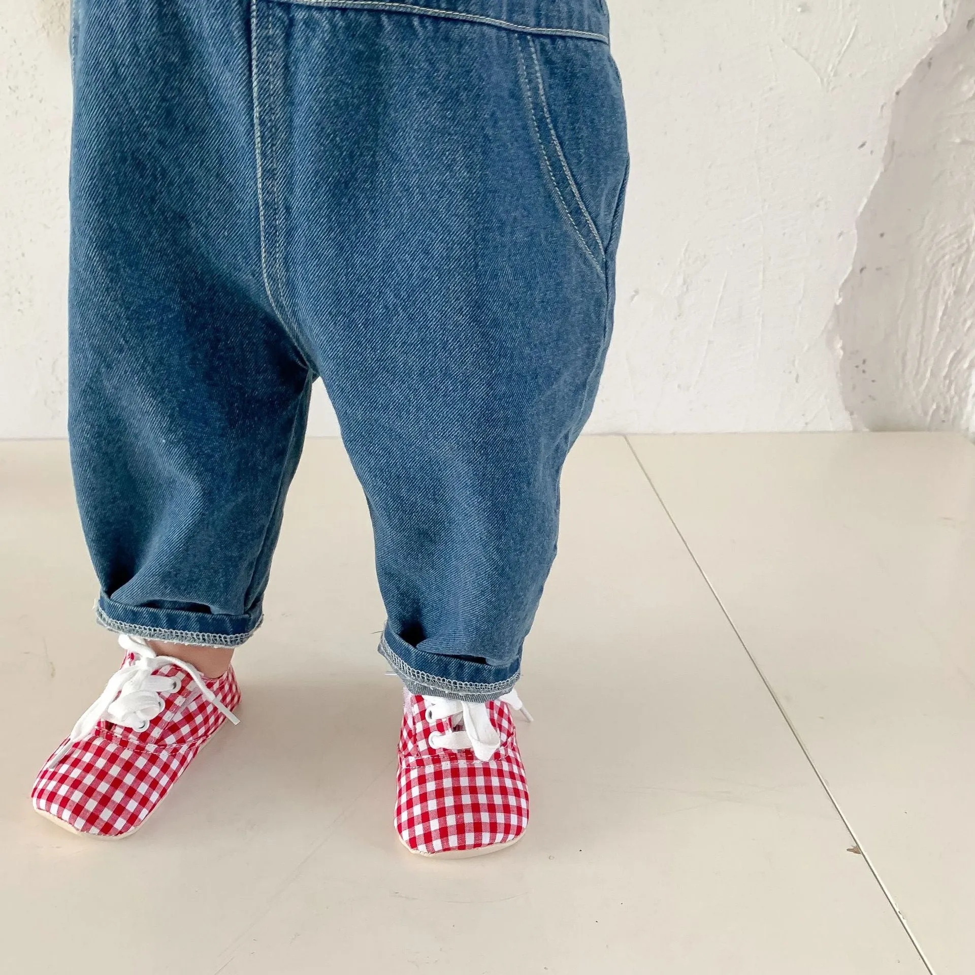 Strawberry Denim Overalls