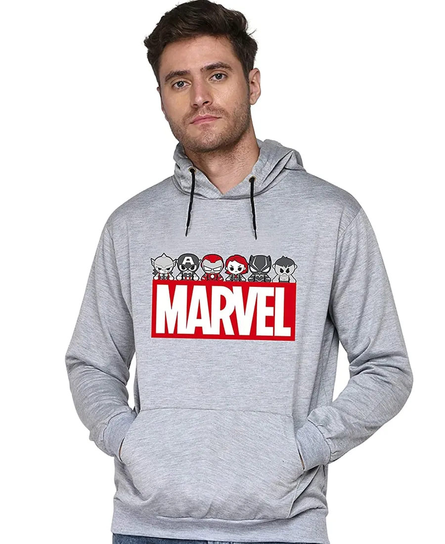 SXV STYLE Unisex Printed Hoodie : Marvel