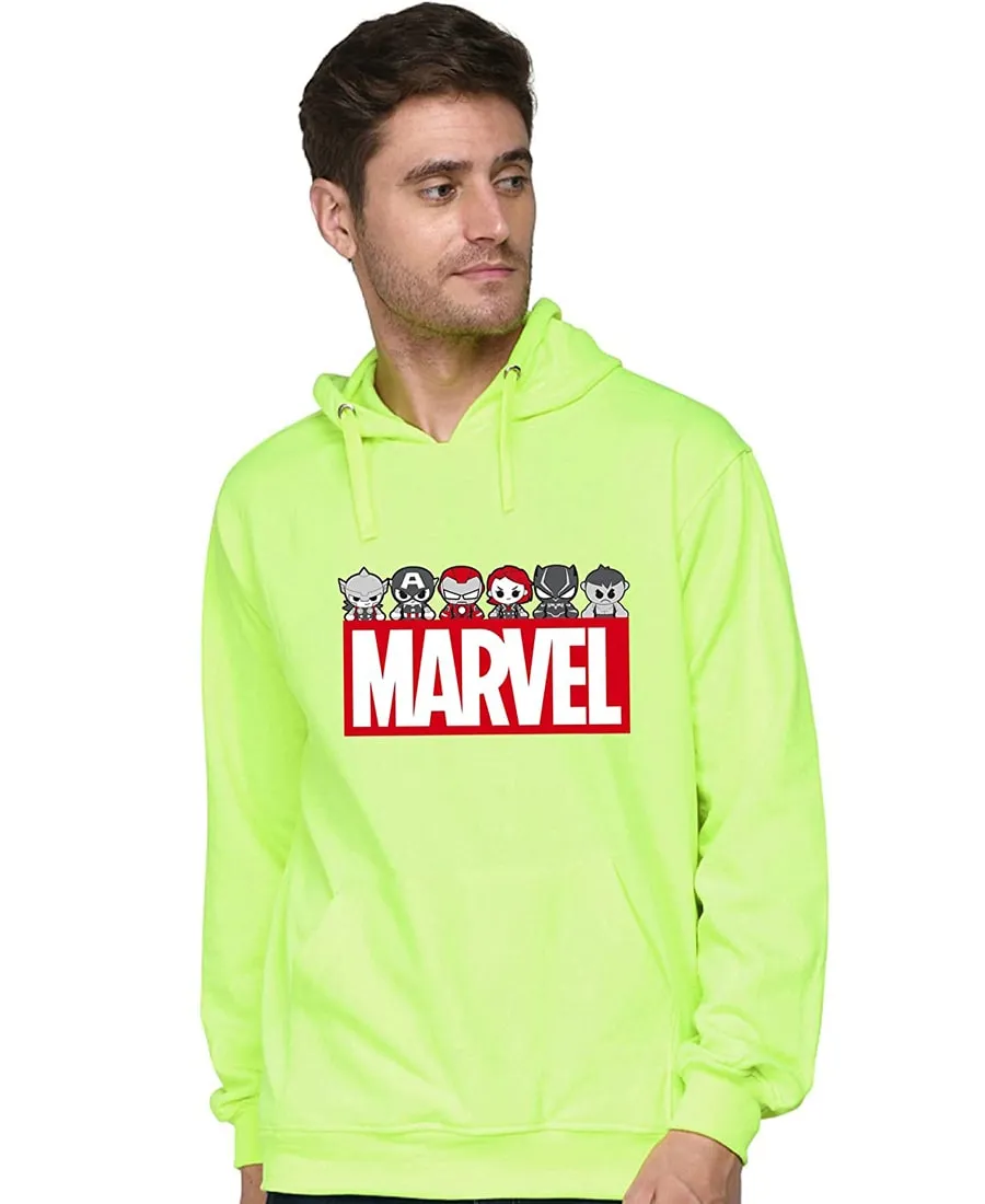 SXV STYLE Unisex Printed Hoodie : Marvel